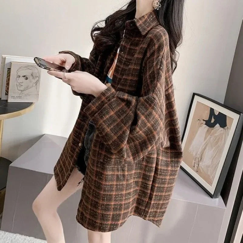 Thickened Plaid Jacket