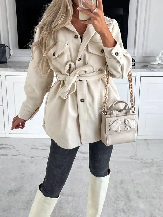 Strappy Woolen Jacket