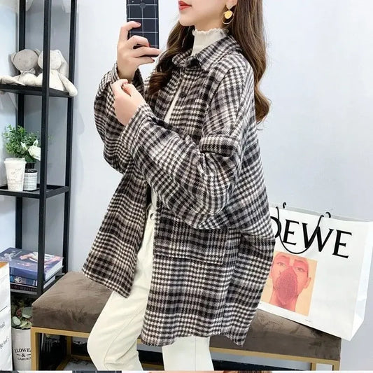 Thickened Plaid Jacket